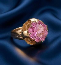 Goldring 750/18K mit Kunzit, Gr. 56 - Bild 4