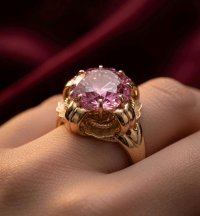 Goldring 750/18K mit Kunzit, Gr. 56 - Bild 5
