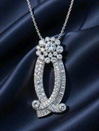 Platin-Anhänger 950 mit 5,8 ct Diamant F-H/VS - Bild 4