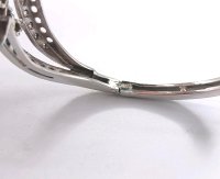 Armreif 585 Gelbgold Diamant Saphir 3ct - Bild 6