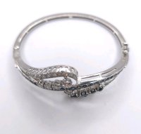 Armreif 585 Gelbgold Diamant Saphir 3ct - Bild 11