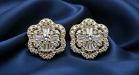 Ohrringe 750 Gold 0,8 ct Diamant F-H/VVS - Bild 3
