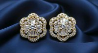 Ohrringe 750 Gold 0,8 ct Diamant F-H/VVS - Bild 5