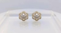 Ohrringe 750 Gold 0,8ct Diamant VVS F-H - Bild 2