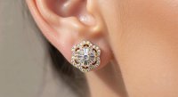 Ohrringe 750 Gold 0,8ct Diamant VVS F-H - Bild 4