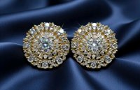 Ohrringe 750 Gold 1,1 ct Diamant - Bild 2