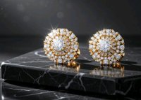 Ohrringe 750 Gold 1,1 ct Diamant - Bild 4