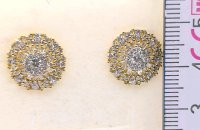 Ohrringe 750 Gold Creolen 1,1 ct Diamant - Bild 5