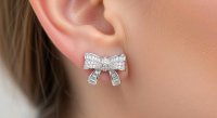 Ohrringe 750 Gold 0,56 ct Diamant Stecker - Bild 1