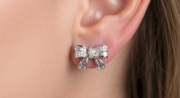 Ohrringe 750 Gold 0,56 ct Diamant Stecker - Bild 3