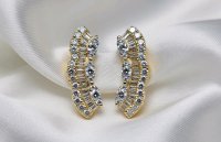 Ohrringe 750 Gold Diamant 0,5ct F-H VVS Stecker - Bild 2