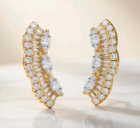 Ohrringe 750 Gold Diamant 0,5ct F-H VVS Stecker - Bild 3