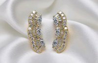 Ohrringe 750 Gold Diamant 0,5ct F-H VVS Stecker - Bild 4