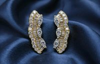 Ohrringe 750 Gold Diamant 0,5ct F-H VVS Stecker - Bild 5