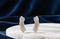 Ohrringe 750 Gold Diamant 0,5ct F-H VVS Stecker - Bild 6