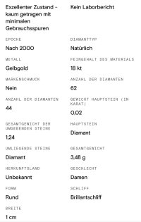Diamant-Ohrringe 750 Gold 1,24 ct Stecker Creolen - Bild 2