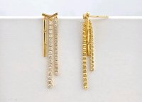 Diamant-Ohrringe 750 Gold 1,24 ct Stecker Creolen - Bild 5
