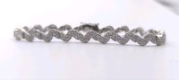 Tennisarmband 750 Gold 3,6 ct Diamanten - Bild 1