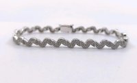 Tennisarmband 750 Gold 3,6 ct Diamanten - Bild 7