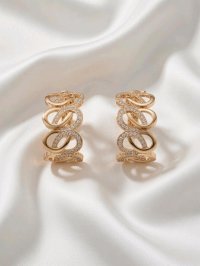 Ohrringe Creolen 750 Gold 1,5 ct Diamant F-H VVS - Bild 3