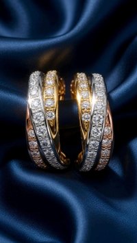 Diamant-Ohrringe 585 Gelbgold 1,44 ct - Bild 7