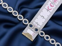 Armreif 750 Gold mit Diamant & Saphir 6 ct - Bild 6