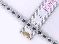 Armreif 750 Gold mit Diamant & Saphir 6 ct - Bild 7