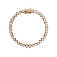 Tennisarmband 585 Gelbgold 1 ct Diamant - Bild 6