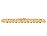 Tennisarmband 585 Gold 1 ct Diamant H-I VS - Bild 1