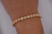 Tennisarmband 585 Gold 1 ct Diamant H-I VS - Bild 2