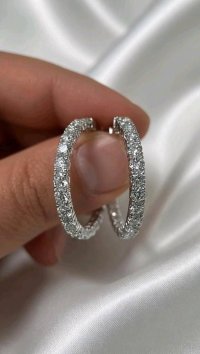 Diamant-Creolen 585 Gelbgold 2,61 ct - Bild 5