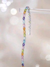 Armreif 585 Gold Diamant 1,01 ct Edelsteine 7,15 ct - Bild 5