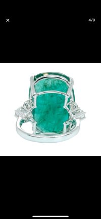 Verlobungsring 585 Gold 21,66 ct Smaragd Diamant - Bild 4