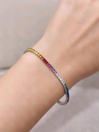 Armreif 585 Gelbgold 14K Saphir 8,31 ct - Bild 2