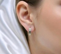 Ohrringe 585 Gelbgold Diamant 0,23 ct Ohrstecker - Bild 2