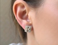 Ohrringe 585 Gold Diamant 0,82 ct F-H/VVS - Bild 2