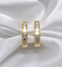 Diamant-Creolen 585 Gelbgold 0,49 ct - Bild 5