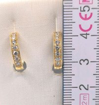Ohrringe 585 Gold Creolen 0,49 ct Diamant - Bild 6