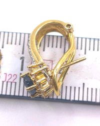 Ohrringe 750 Gold Stecker mit Saphir & Diamanten 2,4 ct - Bild 4
