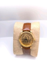 Corum Goldmünzuhr 750 18K Gold Box Papiere - Bild 8