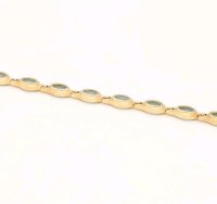 Armreif 585 Gelbgold Blautopas 4,34 ct - Bild 6