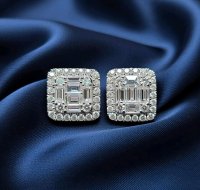 Ohrringe 585 Gold 0,82 ct Diamant F-H VVS - Bild 1