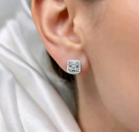 Creolen 585 Gelbgold 0,82 ct Diamant F-H VVS - Bild 4