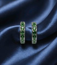 Ohrringe 585 Gold mit Tsavorit 1,03 ct - Bild 4