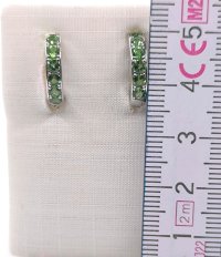 Ohrringe 585 Gold mit Tsavorit 1,03 ct - Bild 5