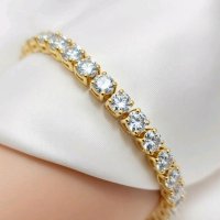 Tennisarmband 750 Gold 2,1 ct Diamanten - Bild 5