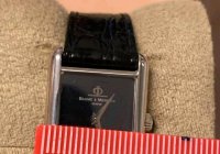 Baume & Mercier 750 Gold Uhr Lederarmband - Bild 4