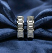 Ohrringe 585 Gold Diamant 0,62 ct Stecker Creolen - Bild 1