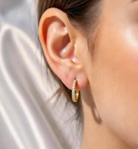 Ohrringe 585 Gelbgold 0,43 ct Diamant Stecker - Bild 4