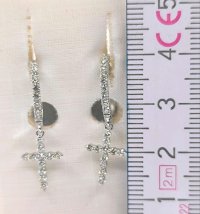 Ohrringe 585 Gold Diamant 0,55 ct Kreuz - Bild 5
